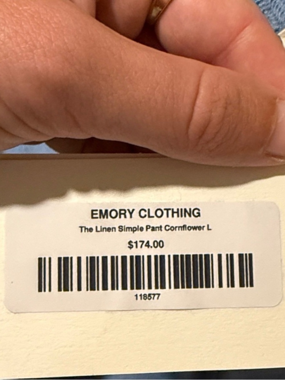 NWT DONNI. The Linen Simple Pant - Picture 2 of 8
